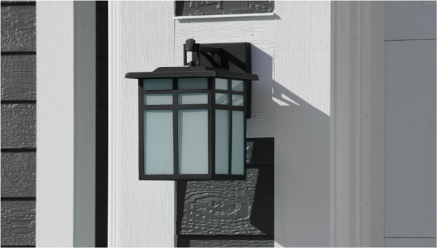 TrimLogic Trim applied around an exterior lantern