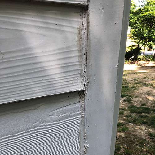 Fiber cement messy caulk